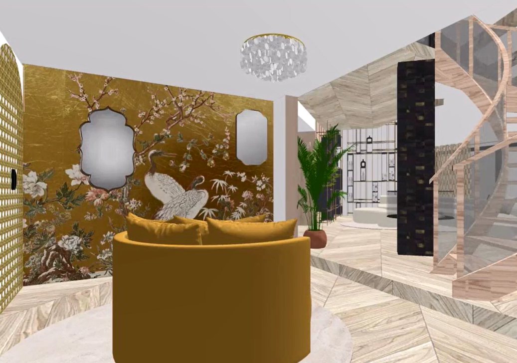 Art Dec Ode - Fabienne Tricoire - Projets Décoration Intérieur de Villa - Animations 3D